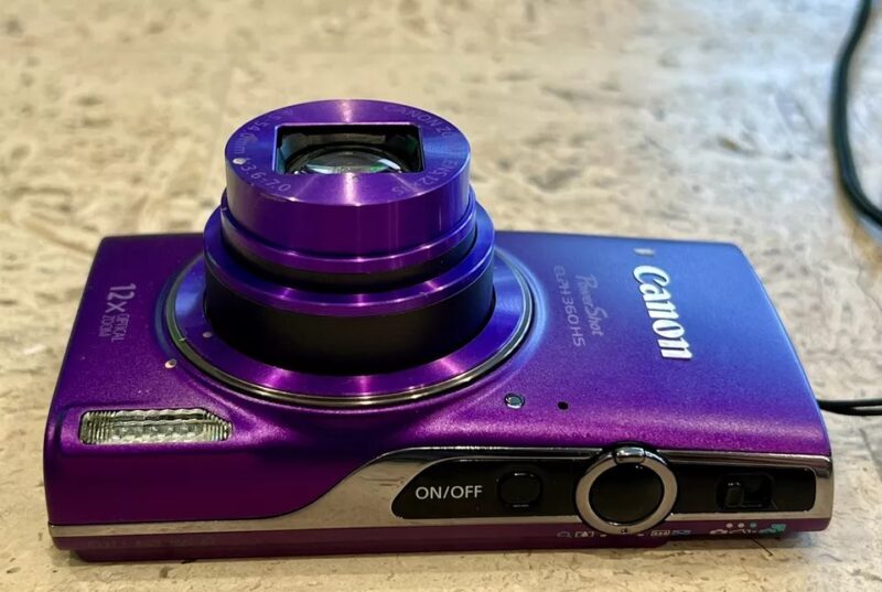 Canon PowerShot ELPH 360 HS 20.2 MP Digital Camera in Purple *Rare* With Extras! - Image 7