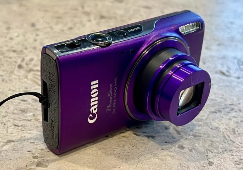 Canon PowerShot ELPH 360 HS 20.2 MP Digital Camera in Purple *Rare* With Extras! - Image 4