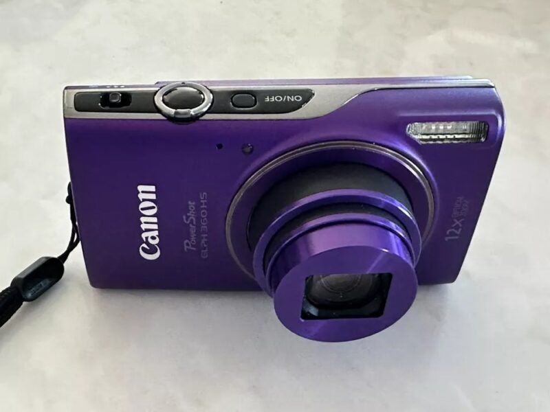 Canon PowerShot ELPH 360 HS 20.2 MP Digital Camera in Purple *Rare* With Extras! - Image 7