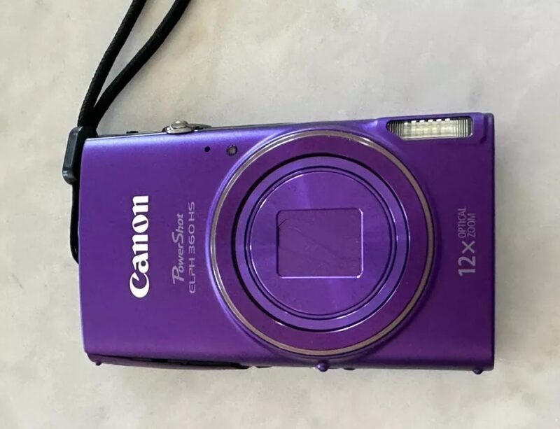 Canon PowerShot ELPH 360 HS 20.2 MP Digital Camera in Purple *Rare* With Extras! - Image 8